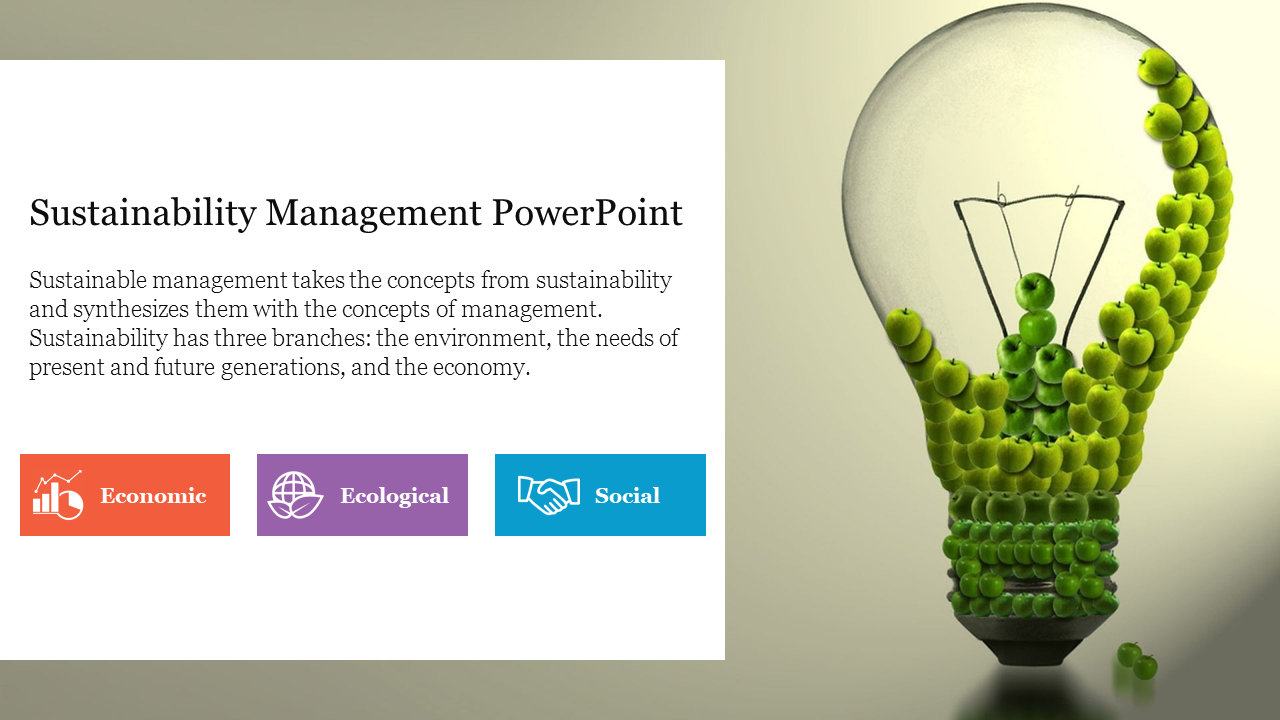 Sustainability Management PowerPoint